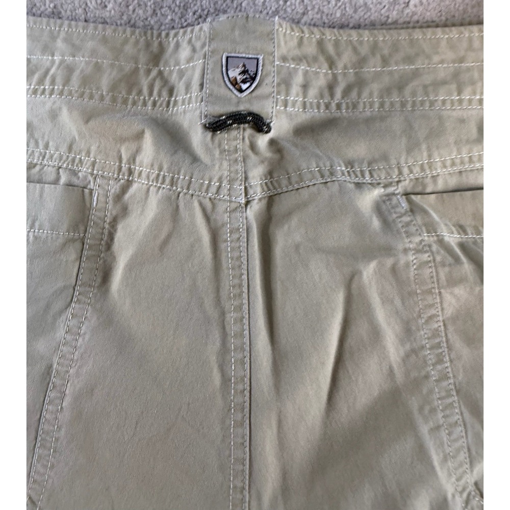 Kuhl Cargo Shorts Tan/Khaki Vintage‎ Patina Dye Tactical Hiking Gorpcore Size 38 - Picture 10 of 10